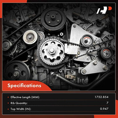 69.01 Inch Engine Serpentine Drive Belt Compatible with Honda & Acura Cars – CR-