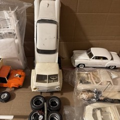 Vintage AMT Revell MPC Lot Of 12 Junkyard White Party All Unpainted Cars & Parts