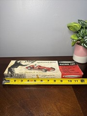VTG Early Run Strombecker Slot Car Mercedes-Benz Model Kit Box & Parts Only