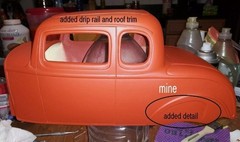 1/8 scale Chopped 1932 Ford 5-window Coupe Body Big Deuce Best Available Milner
