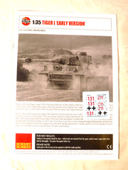 1/35 Airfix German Tiger I Early Version 1942 Markings 4/2 Ver N Africa # A1357