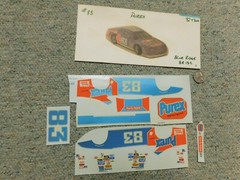 Blue Ridge decals 1/24 1/25 #83 Purex Lake Speed T-Bird L48