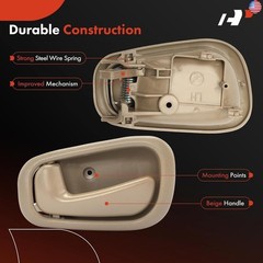 A-Premium Interior & Exterior Door Handles Compatible with Toyota Corolla