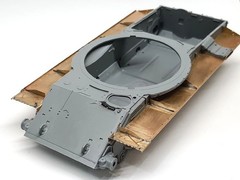 1:35 PE Detail Set Fender Shelves for scale model T 62 Zvezda