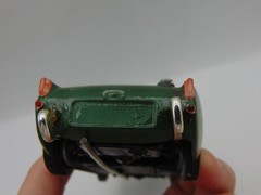 Vintage Model Car Metal 5 1/2″ Long Built 1960’s Austin Healey Sprite Green