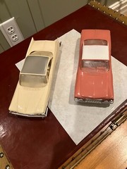 1960 Desoto and 1961 Plymouth Dealership Promotional Plastic Models