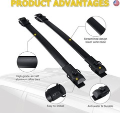AUXMART Roof Rack Cross Bars Compatible for Toyota Sienna 2011-2020 Luggage