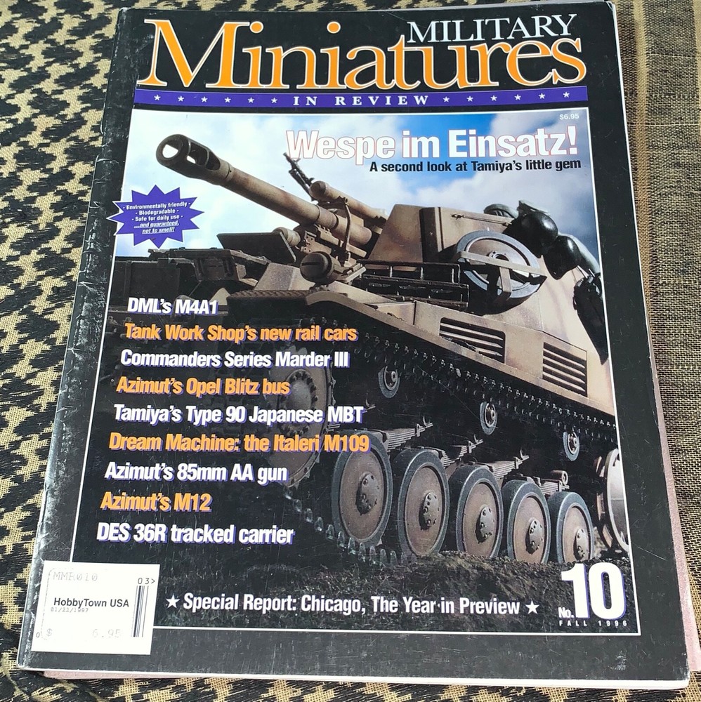 MMIR #10 WESPE M4A1 MARDER BLITZ TYPE 90 M109 M12 Military Miniatures In Review