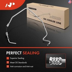A-Premium Automatic Transmission Oil Cooler Line Hose Assembly Compatible with