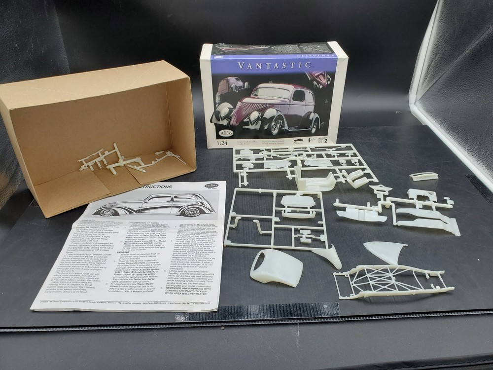 1998 Testors Vantastic 1:24 Model Kit #5309 Interior – Instructions suspension