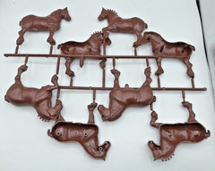 Vintage AMT Budweiser Clydesdale 8-Horse Hitch 1/20 Model Kit #7702 1978