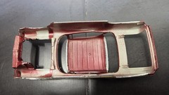 1957 CHEVY BEL AIR Marroon BODY SHELL 1/25 Scale USED Model Kit PARTS