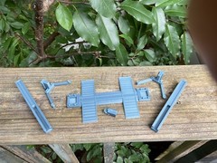 1/24 Scale 2 Post Automotive Lift Kit Diorama Garage Parts FDM Model