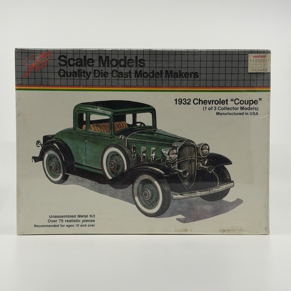 JLE Scale Models 1932 Chevrolet Coupe 4001 1/25 Diecast Model Kit – Sealed