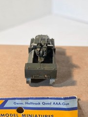 ROCO HO Minitanks Z-126.29 German Halftrack Quad AAA-Gun Customized Austria