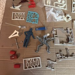 Vintage Amt MPC Revell Assorted Put Crew Parts Fire Extinguishers Tools Gas Cans