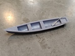 3D Printed 1/25 Canoe Load Camping Model Car Truck Accessory