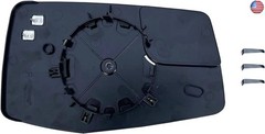 Replacement Driver Left Side Door Mirror Glass Flat Heated with Convex Blind