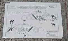 1994/95 Blue Ridge Decal #23 Camel “Smokin Joe’s” Ford Thunderbird Kit #9501