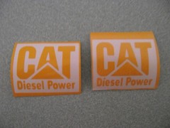 YELLOW CAT DIESEL TAMIYA 1/14 SCALE MUD POWER VINYL DIE CUT DECALS 1:14