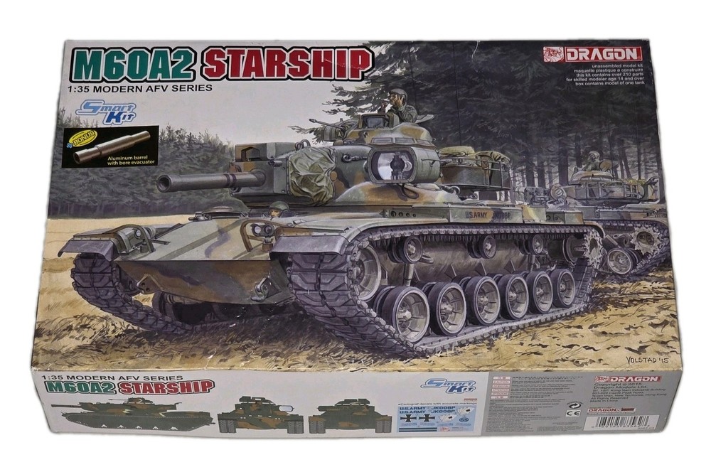 Dragon 1:35 Scale M60A2 Starship Modern AFV Series Smart Kit Plastic Model 3562