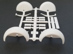 TRAILER AXLE BEAMS FENDERS SPRINGS from 53 Ford F100 Hauler AMT 1:25 Model Kit