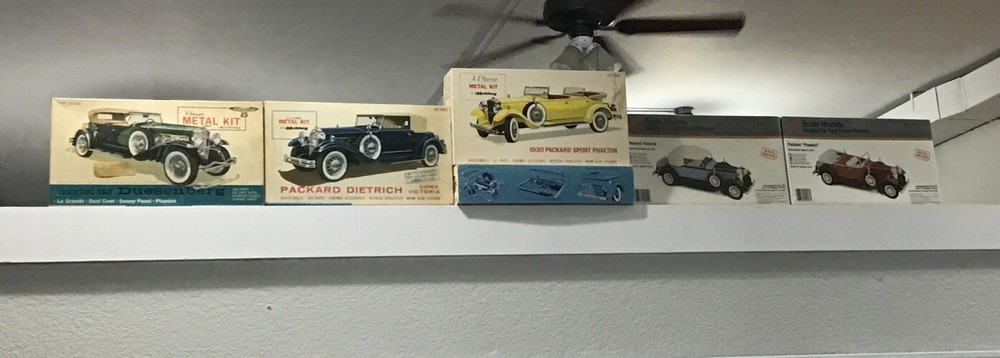 VINTAGE HUBLEY METAL KIT(s) * Ford Chevy Packard Duesenberg – UNASSEMBLED w/ Box
