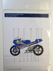 Decalpool Decal Sheet 1:12 Scale Yamaha TZ250M ’94 Harada DP322 suit Tamiya Kit