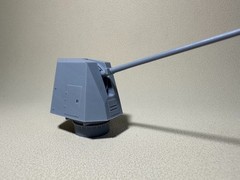3D printing 1/200/350 MK-45 127mm naval gun of the United States Navy Unpainted