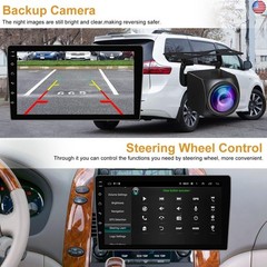 Android 13 Car Radio Stereo for Toyota Sienna 2004-2010, Wireless