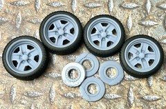 Resin 21/20 Inch “US Mags Saber” (Oldsmobile) Model car Wheels/Tires 1/24 scale