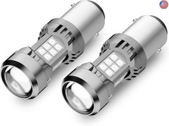 PHINLION 1157 2057 Red LED Light Bulbs, 3200 Lumens Super Bright 7528 1034 2357