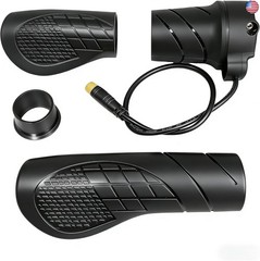 FT76X Half Twist Throttle for EBike – 22.2mm Grip, 12V-72V, Universal 3-Pin W