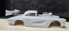 1/24 scale resin 3d printed Blown 1962 Chevy Corvette drag body model slot car