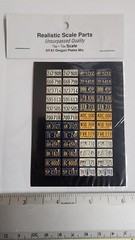 REALISTIC SCALE PARTS OREGON 48 LICENSE PLATES WITH TAGS 1/25 1/24 MIX PPD