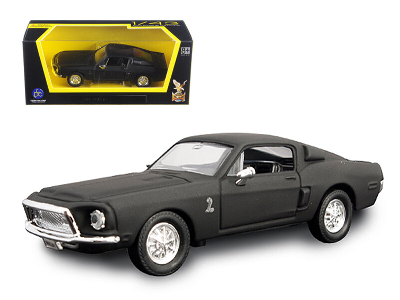 Road Signature 94214MBK 1968 Ford Mustang Shelby GT500 KR Matt Black 1/43
