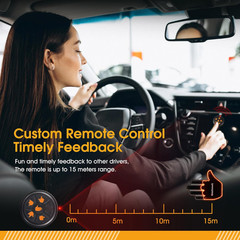 Car Accessories for Men – Car Finger Light with 6 Gestures Remote – Show Your Fe