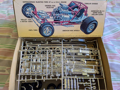 L@@K! **RARE **SEALED-BAG *ORIGINAL VINTAGE AMT COUGAR FUNNY CAR KIT **COMPLETE!