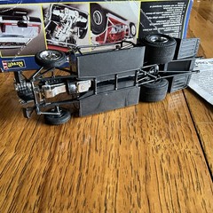 Revell Hot Rod Lincoln LSC Pro Street Kit #7456 1990 STARTED/INCOMPLETE