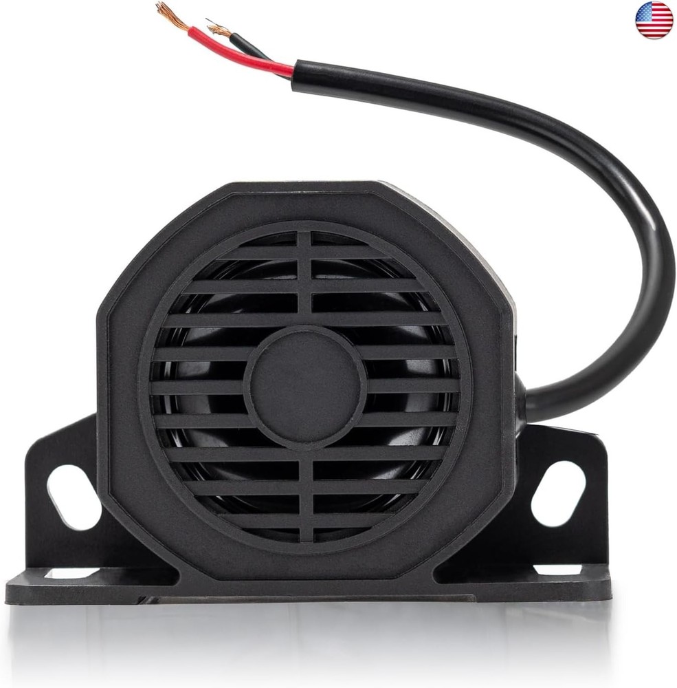 Backup Alarm for Pickup Truck 110dB 12V-48V DC Reverse Horn Back-Up Warning