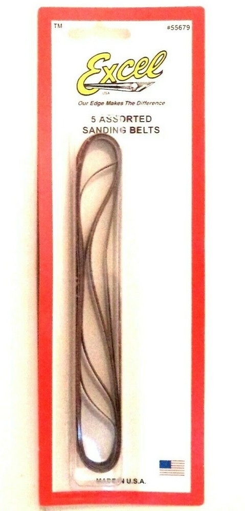 Excel Hobby Blades 55679 (5) Assorted Sanding Belts