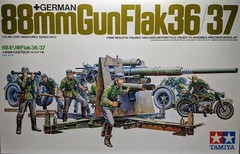 Tamiya 1/35 SCALE GER. 88mm GUN FLAK 36/37 Model Kit 35017