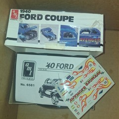AMT 1940 Ford Coupe 3 in 1:25 plastic ERTL model kit #6581 NOB