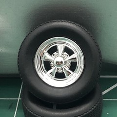 2) MM 1:25 Great Looking Cragar SS Spoke Wheels W AMT F60 Tires LBR Model Parts