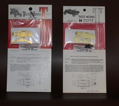 2pc Vintage Set Tel’s Novel N Scale Micron Series 1 and 2 Model T Brass Kit NOS
