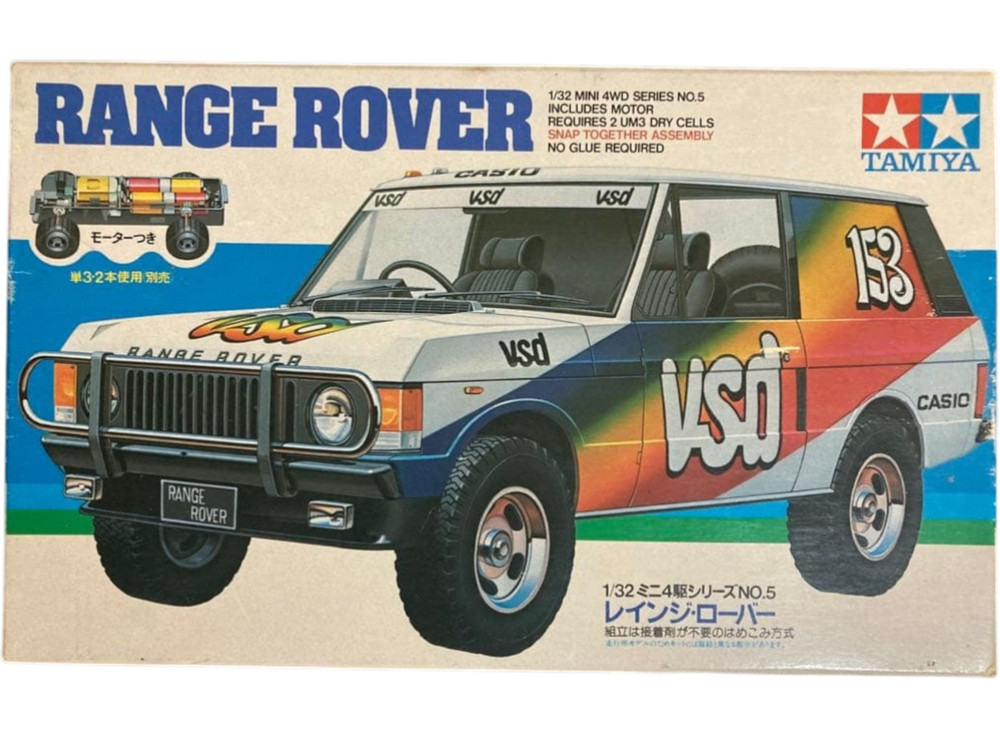 TAMIYA 1/32 Range Rover Mini 4WD Series No.5 1982 Vintage Kit Rare From Japan