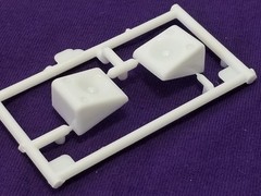 1991 Chevy S-10 Lowrider BOX BED STEREO SPEAKERS from Revell 1:25 Model Kit 91