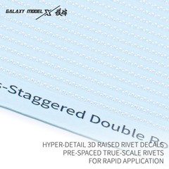 Galaxy G48147-153 1/48 Hyper-Detail 3D Raised Rivet Decals For Rapid Application