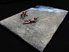 1/35 Scale Military Diorama Base Terrain Display Model Soldiers Figures Diecast