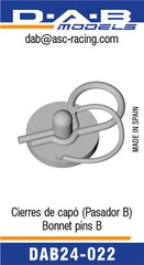 DAB 1/24 Bonnet Pins B (10pcs)